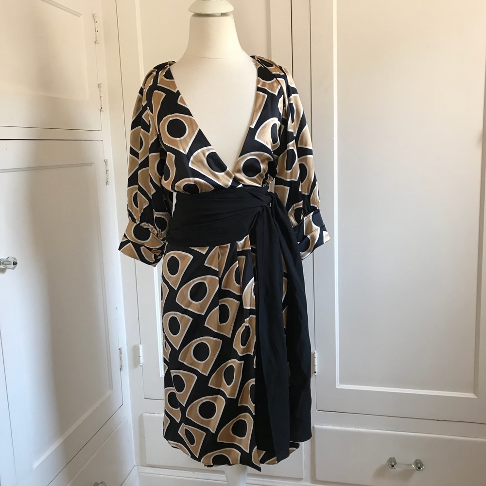 DVF Lanii Silk Wrap Dress Size 2